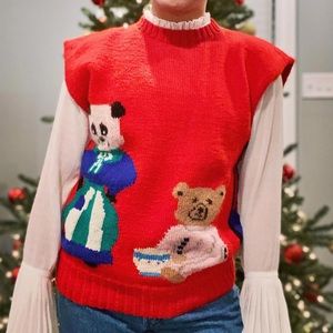 Vintage Berek Hand Knitted Sweater Vest